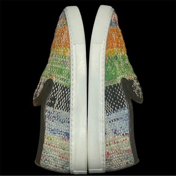 Res Ispa Turkish Handmade Artisan Sneaker Rainbow Womens Sz 9 Art to Wear Shoe - Picture 6 of 8